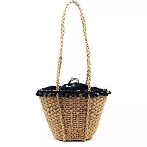 Woven crossbody bag